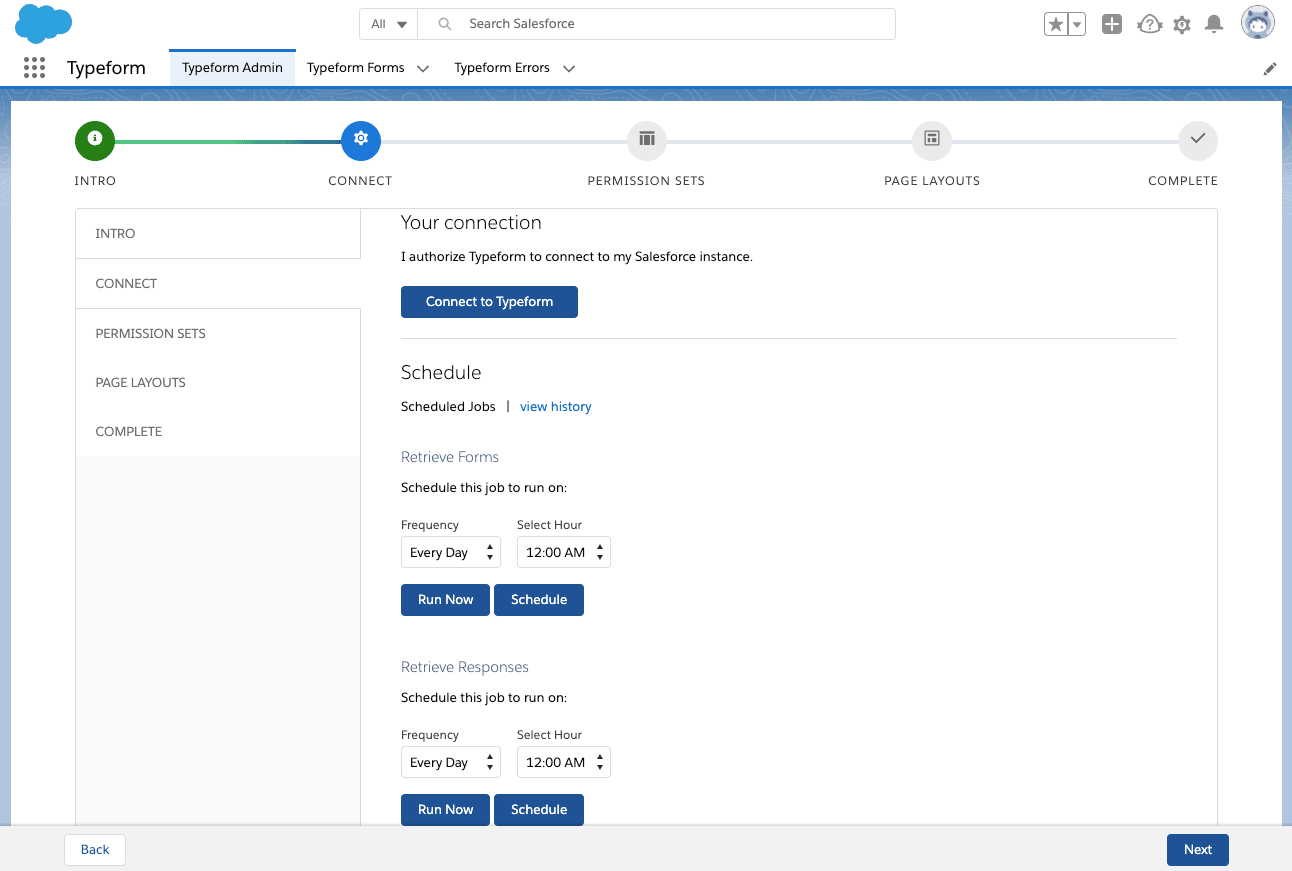 Connect to Typeform Permission Page image